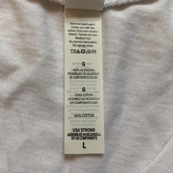 Leopard Print Heart White Muscle Shirt Women’s Size Large - Picture 4 of 6